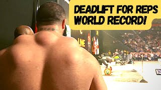 World Record I Strongman DEADLIFT for Reps  400KG 882lbs [upl. by Yorker]