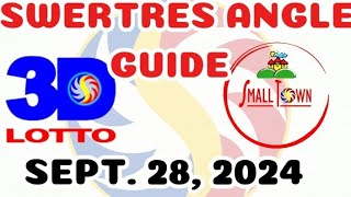 swertres angle guide 3d lotto and all STL Swer3 September 282024 [upl. by Joell]