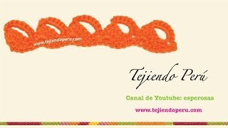 Borde tejido en crochet  5 [upl. by Hgiel70]