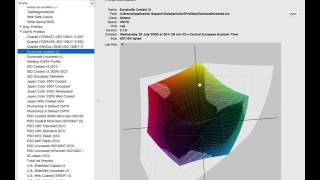 Comparing sRGB Adobe RGB and Euroscale Coated [upl. by Edya362]