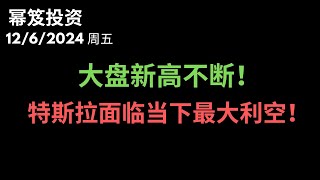 第1345期「幂笈投资」1262024 非农助大盘再创新高！｜ 特斯拉面临最大挑战 ｜ 联合健康还是不能抄底 ｜ [upl. by Angy]