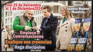 🌟 Seamos Mejores Maestros 📖💬✨ Semana 25 de noviembre a 1 de diciembre 2024 [upl. by Lindblad294]