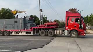 56 ton of the Coal Fired Hot Water Boiler Used for Heating Industry in Mongolia [upl. by Wilbert298]