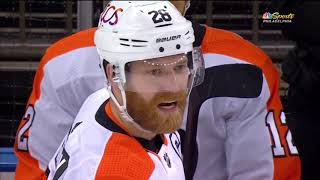 Nolan Patrick and Jakub Voracek stick up for Claude Giroux 31521 [upl. by Market]