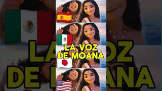 LA VOZ DE MOANA EN 4 DOBLAJES moana moana2 doblaje [upl. by Susanetta493]