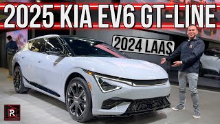 The 2025 Kia EV6 GTLine – Redline First Look – 2024 LA Auto Show [upl. by Demb]