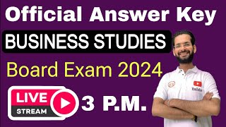 BUSINESS STUDIES ANSWER KEY 2024  Class 12 Business studies answer key 2024  Bst answer key 2024 [upl. by Goren932]