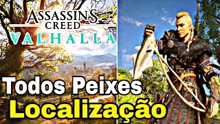 Assassins Creed Valhalla Localização de Todos os Peixes Troféu Boa Pescaria [upl. by Flossie947]