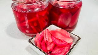 How to make the delicious natural Red Pickled Sushi Ginger that is so addictive [upl. by Elsinore]