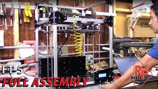 Folgertech FT5 3D Printer Complete Assembly  Unboxing to First Print [upl. by Atirb]