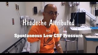 Spontaneous Low CSF Pressure Headache [upl. by Mairhpe468]