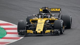 Renault RS18  F1 Test Days 2018 [upl. by Ocsecnarf906]