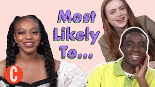 The Stranger Things cast play Most Likely To  Cosmopolitan UK [upl. by Ettegroeg419]