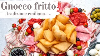 Gnocco fritto lievitato fritto perfetto come aperitivo o antipasto da servire con salumi e formaggi [upl. by Elberta]