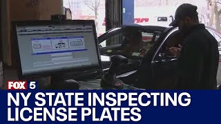 NY state inspecting license plates [upl. by Luelle]