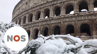 ZELDZAAM Rome onder de sneeuw [upl. by Margaretha]