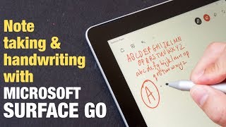 Microsoft Surface Go Handwriting amp Note Taking test [upl. by Markman]