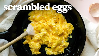 SCRAMBLED EGGS  How To Make Perfect Scrambled Eggs for Breakfast [upl. by Yelrebma727]