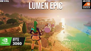 RTX 3060  Ryzen 9 5900x  Fortnite Chapter 5  Lumen Epic Benchmark 2024 [upl. by Oironoh]