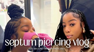 Septum Piercing Vlog  Come With Me To Get My Septum Pierced  Keezington [upl. by Fihsak]