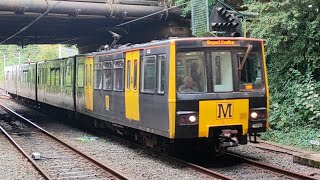 Tyne amp Wear Metro 4059 and 4043 entering Regent Centre 4924 [upl. by Zeralda244]