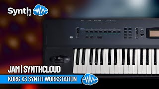 KORG X3 SYNTH WORKSTATION  Jam  Synthcloud [upl. by Balliol42]