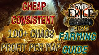 Cheap 100 Chaos Profit Per Map Farming Strategy  Path of Exile 325 [upl. by Llerdnod622]