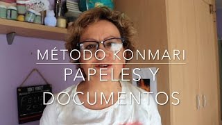 Orden documentos  Método KONMARI  Orden papel y tijera [upl. by Osswald]