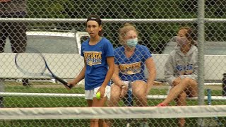 Breck Edges Wayzata in Girls Tennis [upl. by Siuol]