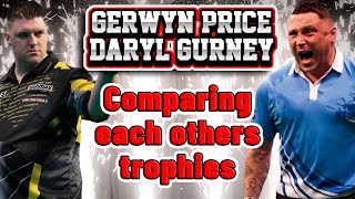 Gerwyn Price and Daryl Gurney mock each others trophies [upl. by Earezed]