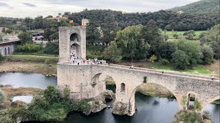 Старовинне містечко Besalú Каталонія Іспанія 🇪🇸 4K [upl. by Thurstan]