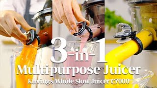 Kuvings Whole Slow Juicer C7000  Multipurpose Juicer3in1 [upl. by Kenwrick632]