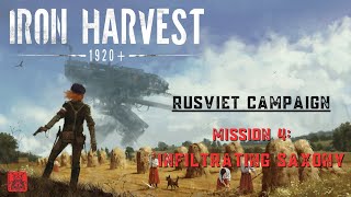 Iron Harvest Rusviet Campaign  Mission 4 quotInfiltrating saxonyquot [upl. by Eslek]