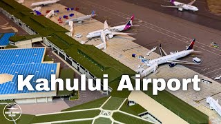 Kahului Maui Hawaii 1400 Scale REPLICA Airport Update [upl. by Tankoos411]