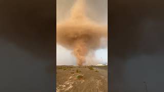 Tornado de arena tornado twister dustdevil nature meteo natureza naturelovers [upl. by Inga]