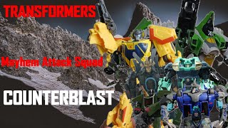 Transformers  Mayhem Attack Squad  Counterblast [upl. by Cirri]