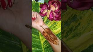 fastest feather henna hennadesign mehndi [upl. by Rosenkrantz]