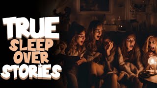 2 TRUE Scary amp Disturbing Sleepover Horror Stories Black Screen  Scary Stories [upl. by Naraa553]