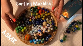 ASMR RequestMarble Sorting No talking Gentle glass sounds Whispered version later today [upl. by Bunker370]