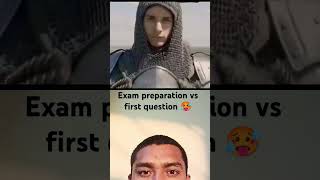 Exam preparation Vs first question 😂 shorts shortvideo exam [upl. by Noret]