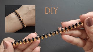 Seed Bead Bracelet Tutorial How to Make Beaded bracelet easy Beaded Jewelry Making [upl. by Atinhoj]