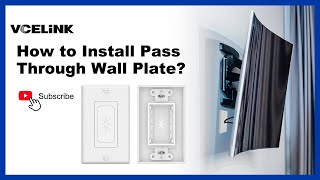 How to Install Pass Through Wall Plate  VCELINK [upl. by Marwin268]