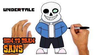 How to Draw Sans  Undertale [upl. by Atalie330]