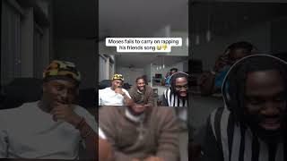 MosesLdn Fails Rapping To The Beat 😂 [upl. by Ivory385]