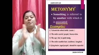 FIGURE OF SPEECH METONYMY Learn with AR figureofspeech englishgrammar [upl. by Anetta]