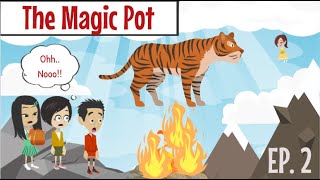 quotThe Magic Potquot  Episode 2  English Comedy Animated Story  Mina English  Improve Your English [upl. by Janel]