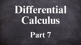 Differential Calculus Part 7  IIT JAM  CSIR NET  TIFR  GATE  ISI  NBHM [upl. by Blackburn379]