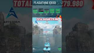 FS Aquitaine D650 Total Damage mw modernwarships mwpartner mwcreator mwshorts shorts short [upl. by Thoma510]