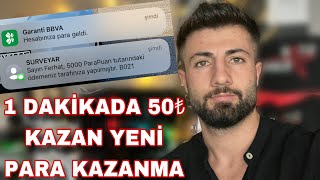 1 DAKİKADA 50₺ ve dolar KAZANDIRAN YENİ İŞ 💰 ÖDEME KANITLI  İnternetten Para Kazanma kaçırma [upl. by Dorren]