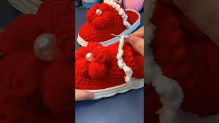 Making crochet shoes tutorials [upl. by Nahtannhoj]